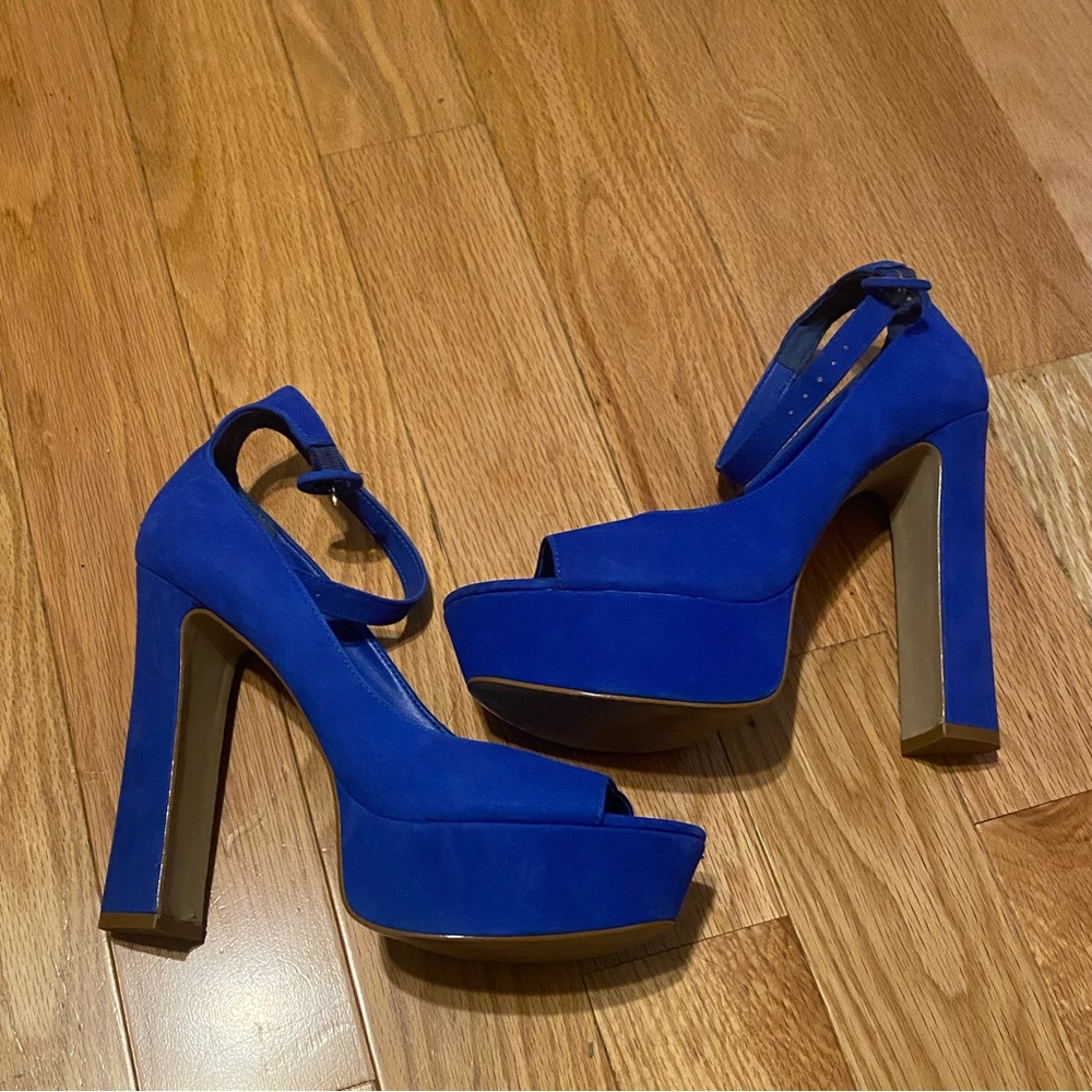 ALDO Blue platform high heels